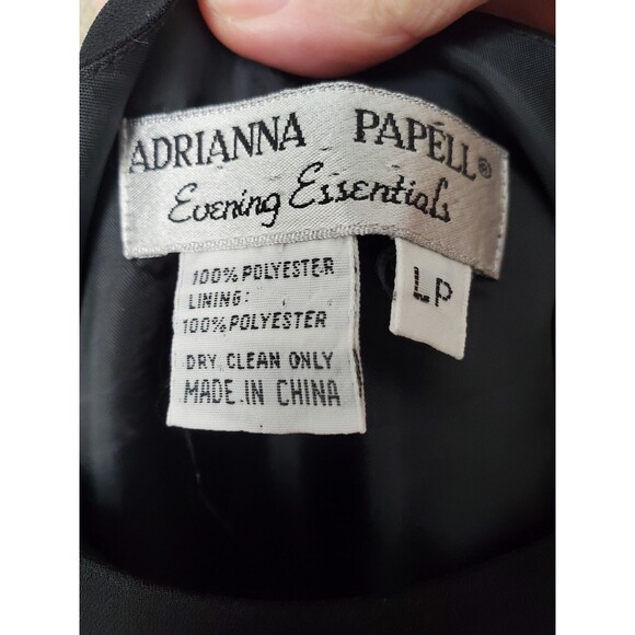 Adrianna Papell Evening Essentials Black Tank Top Lined Size LP - Picture 3 of 4